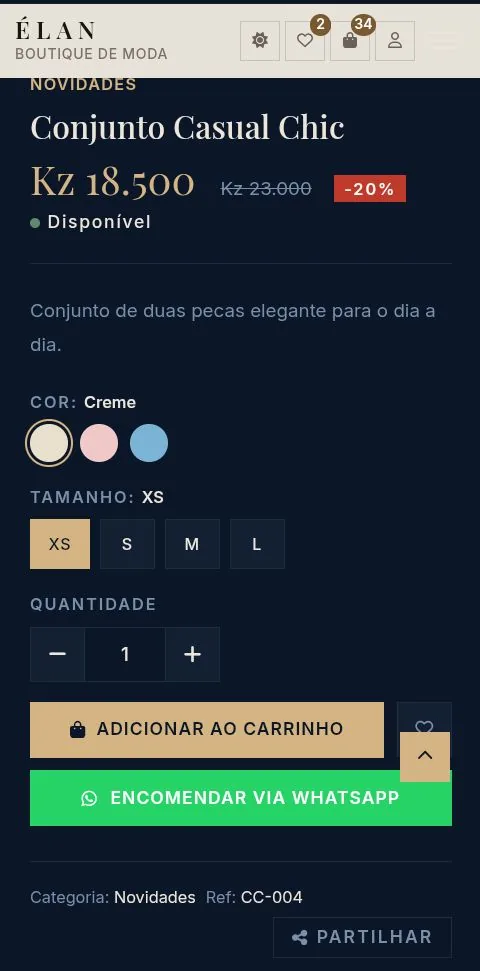 Loja ÉLAN catálogo